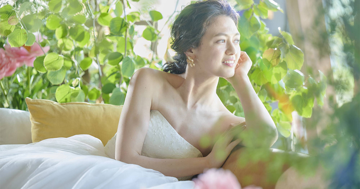 ウエディングドレスの花嫁